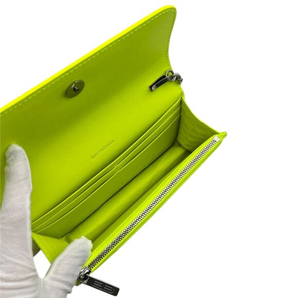 Balenciaga Gossip Wallet On Chain Bag Chartreuse - Picture 4 of 12